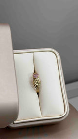 ANILLO 15 AÑOS CORAZÓN ROSADO