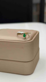 Anillo Gota Esmeralda