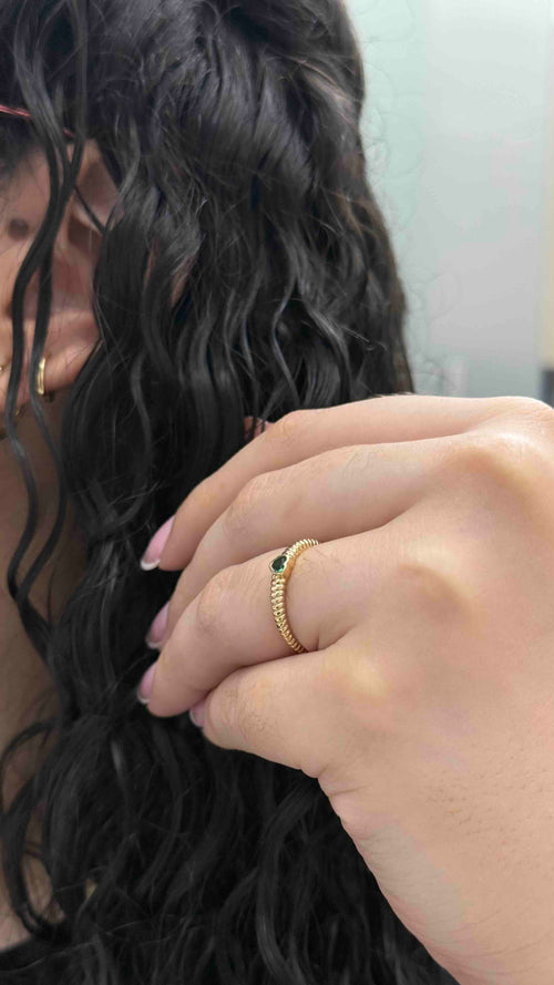 Anillo Rx Zircon Blanco