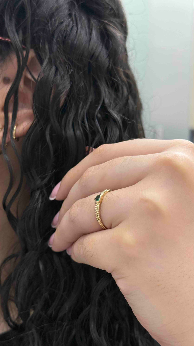Anillo Rx Zircon Blanco