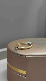Anillo Solitario circon blanco