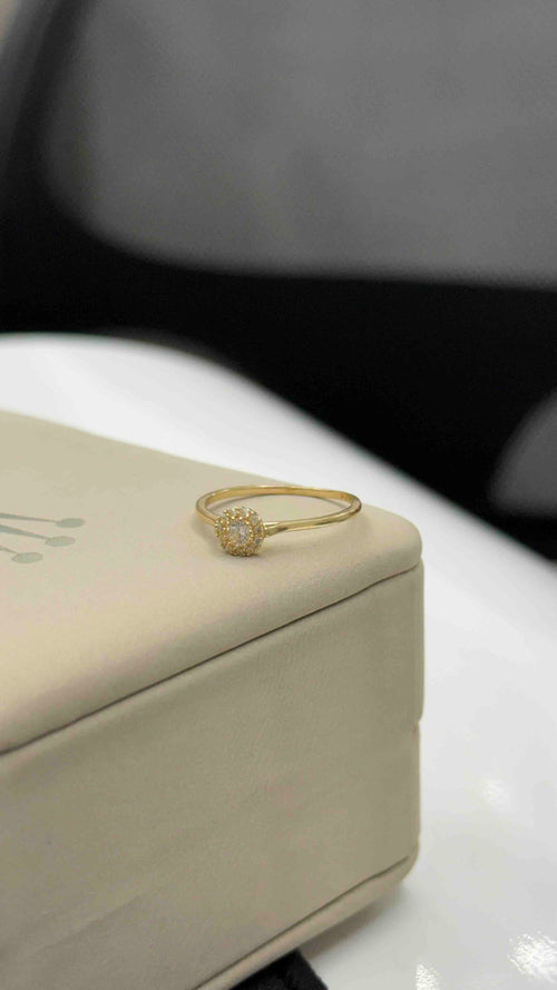 Anillo TF Zircon Blanco