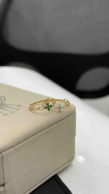 Anillo Tf Zircon Verde