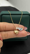 DIJE CORAZON LISO ORO AM 18K