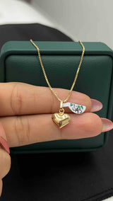 DIJE CORAZON LISO ORO AM 18K