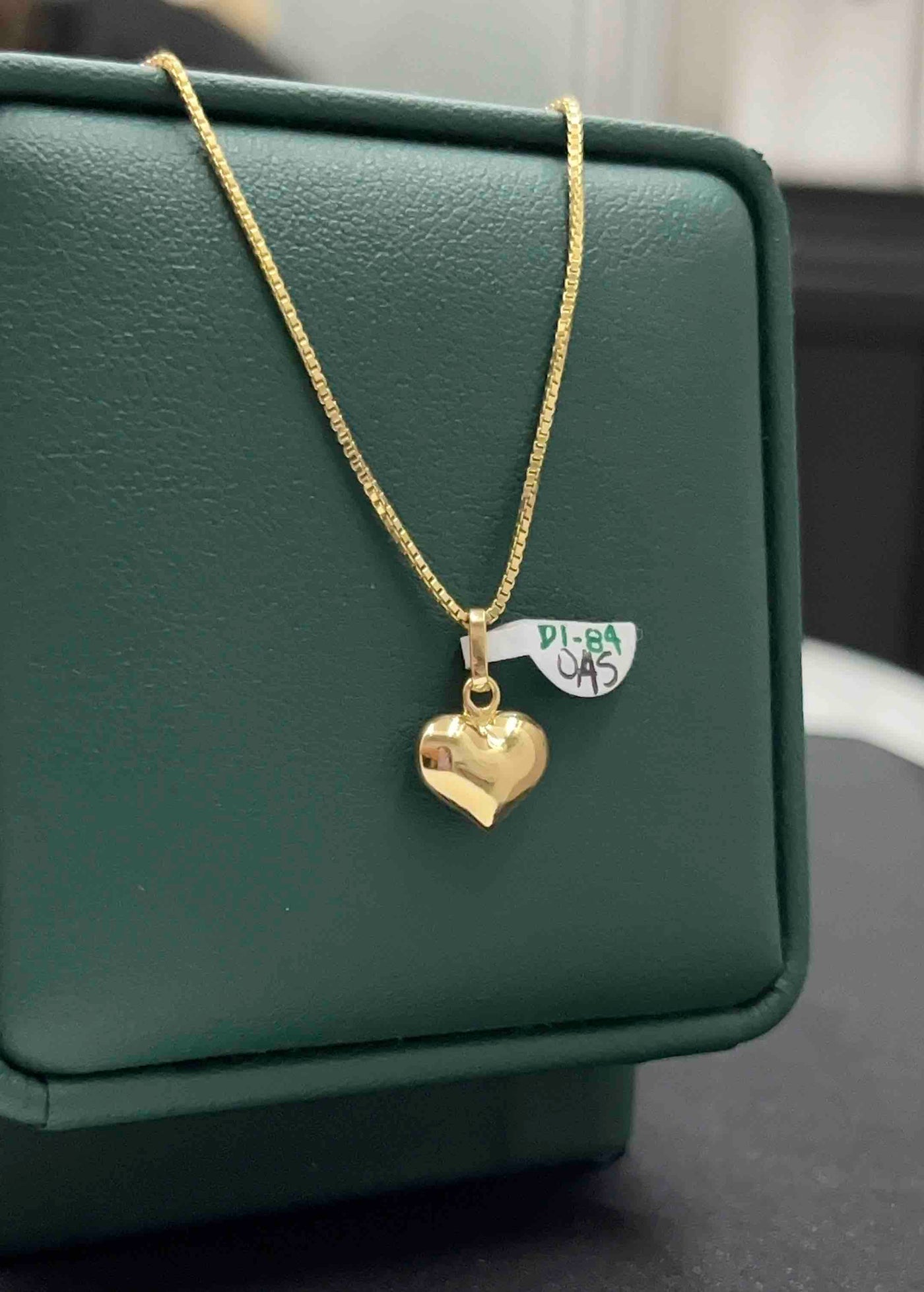 DIJE CORAZON LISO ORO AM 18K
