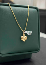 DIJE CORAZON LISO ORO AM 18K