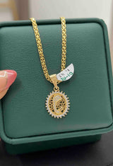 DIJE VIRGEN MILAGROSA ZIRCON BL ORO AM 18K