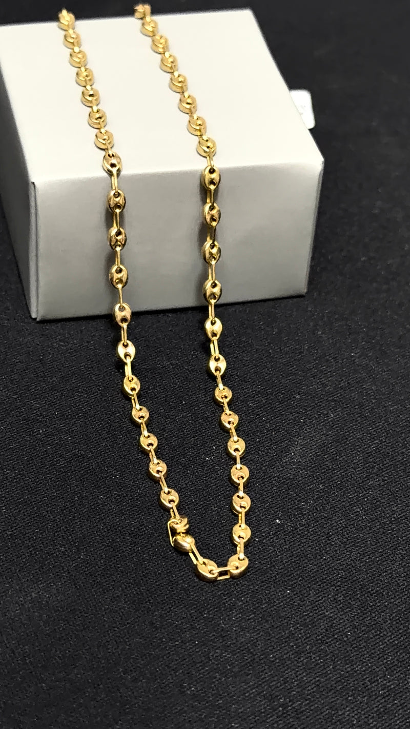 CADENA GUCCI / 4,3gr/ 3.2mm/ 36,5cm/ Oro Nacional 18k