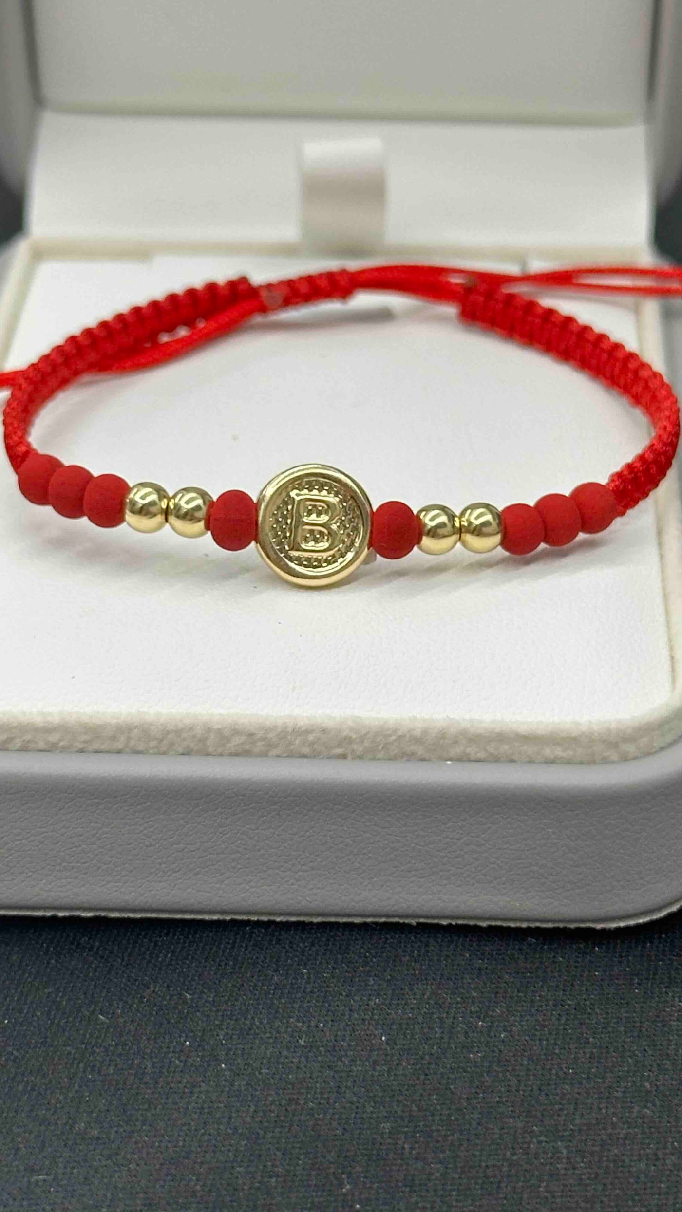 PULSERA CON HERRAJE B Y BALINES #4