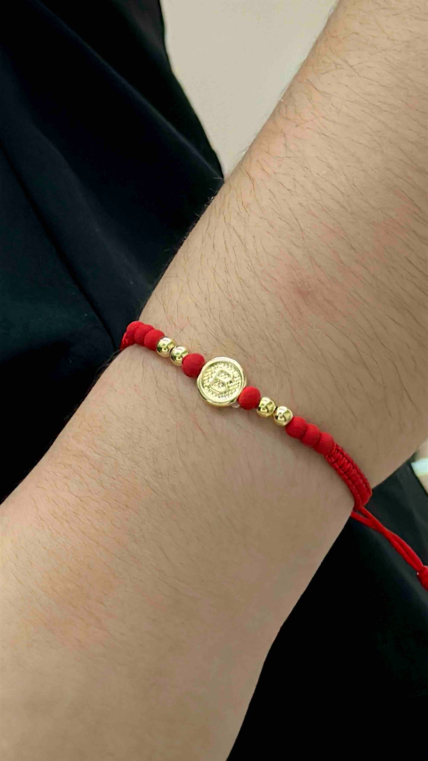PULSERA CON HERRAJE B Y BALINES #4
