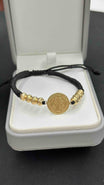 PULSERA CON HERRAJE SAN BENITO Y BALIN DIAMANTADO #6