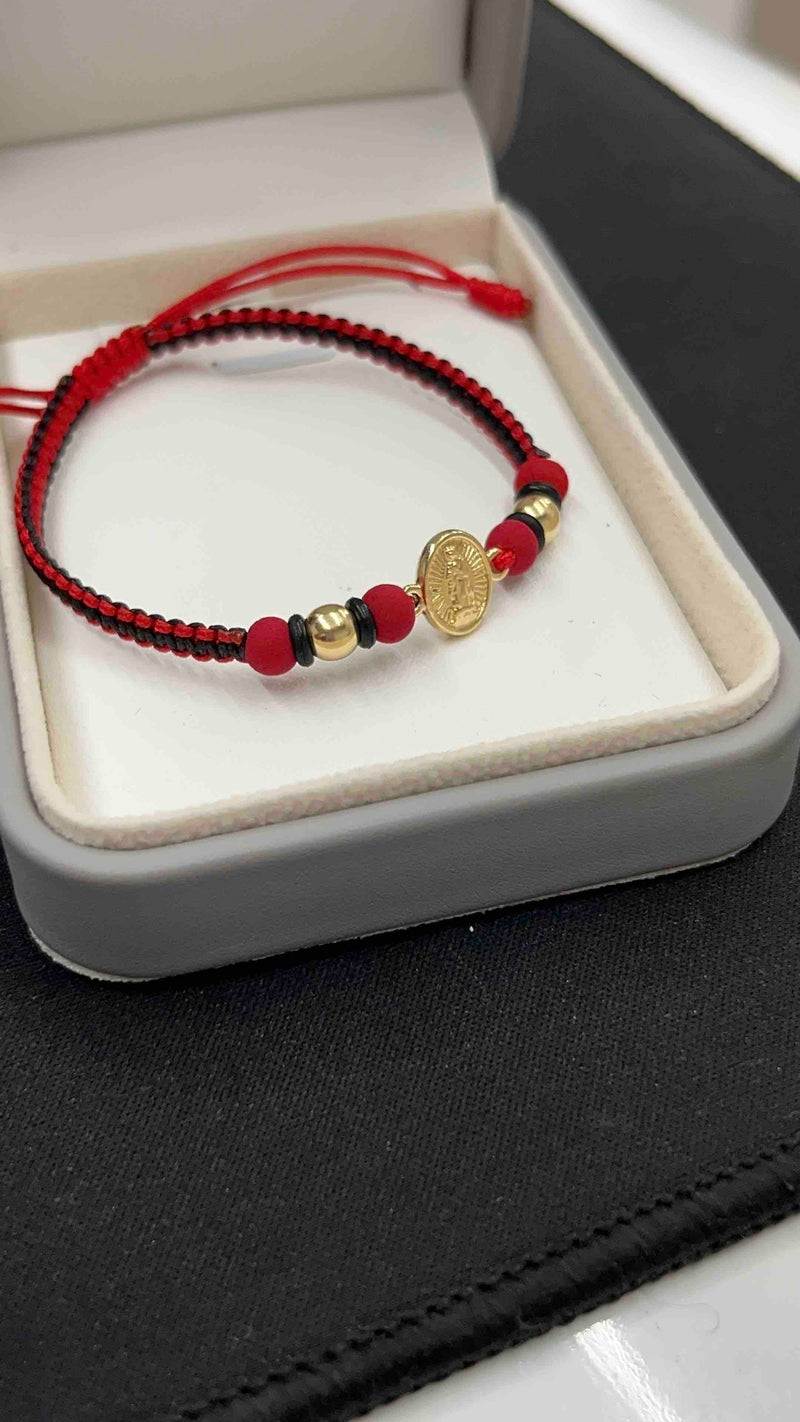 PULSERA DOS HILOS VIRGEN DE GUADALUPE