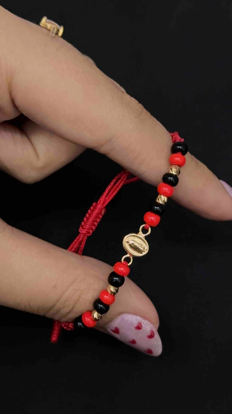 PULSERA PROTECCIÓN VIRGEN DE GUADALUPE PARA BEBE