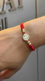 PULSERA SAN BENITO CON BALIN DIAMANTADO #6