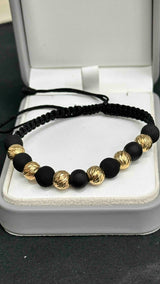 PULSERA TEJIDA BALIN DIAMANTADO #8