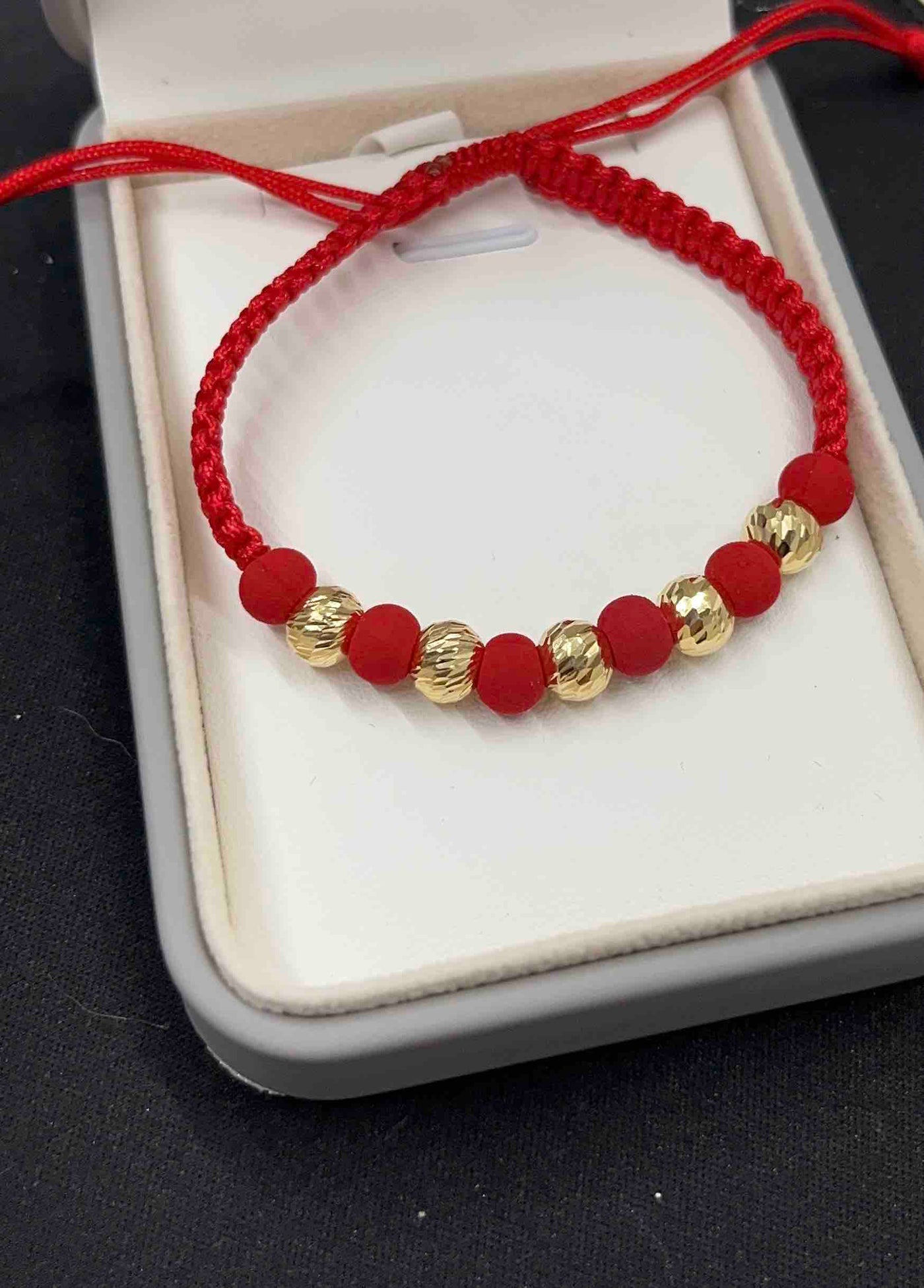 PULSERA TEJIDA CON BALÍN DIAMANTADO #7