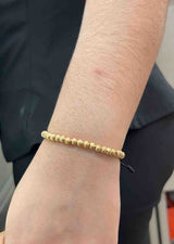 PULSERA TEJIDA CON BALINES #5