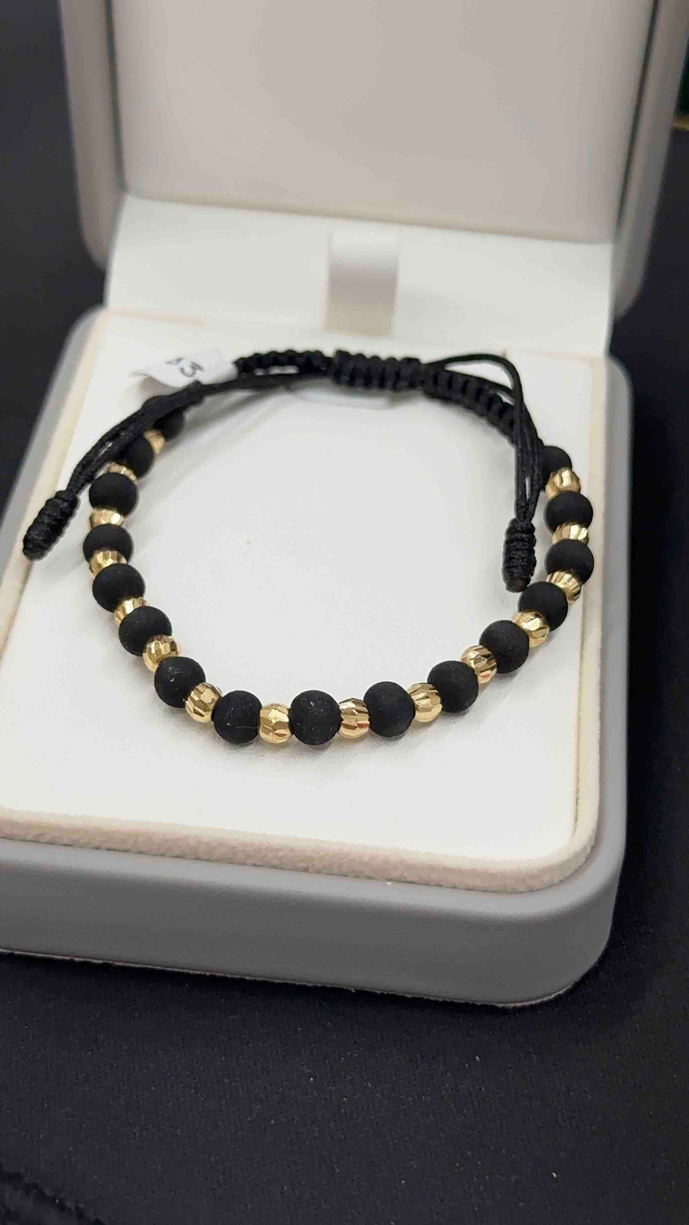 PULSERA TEJIDA CON BALIN #4