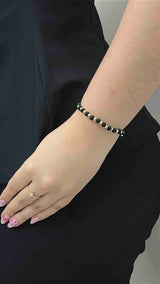 PULSERA TEJIDA CON BALIN #4