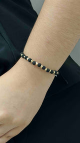 PULSERA TEJIDA CON BALIN #4
