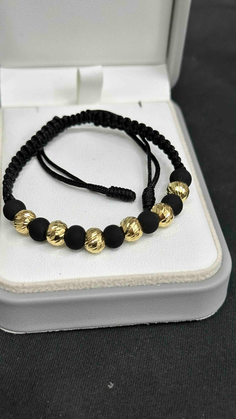 PULSERA TEJIDA CON BALIN #7