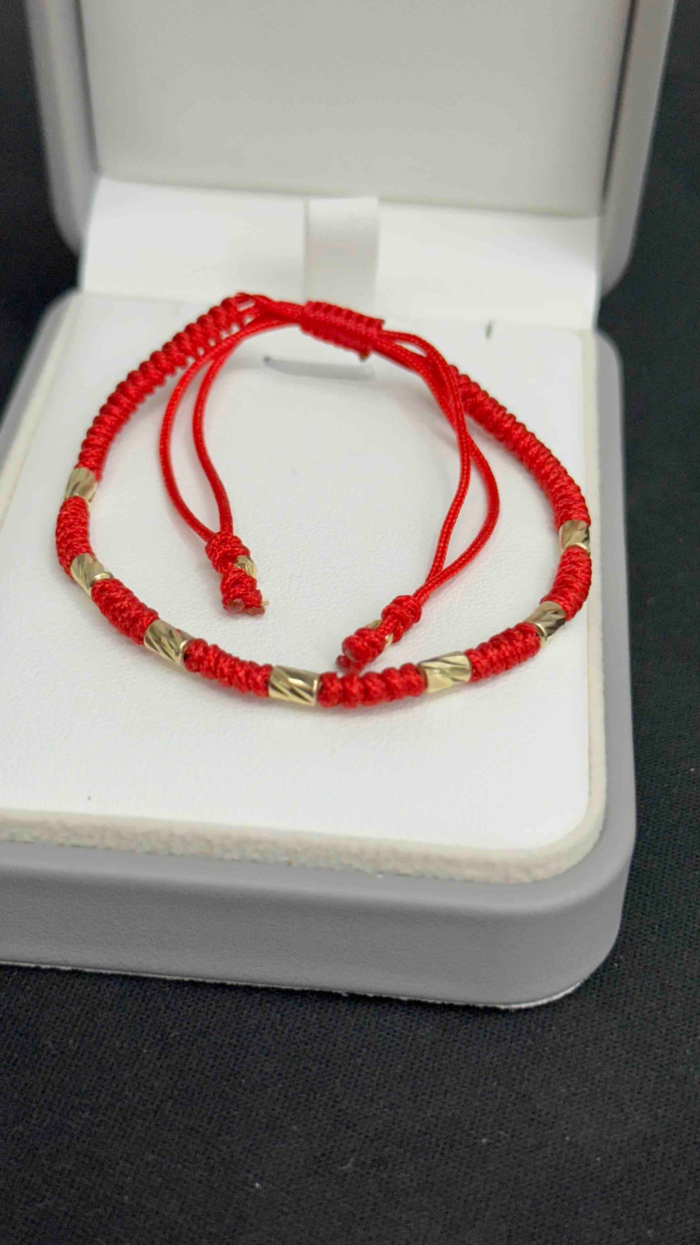 PULSERA TEJIDA CON CILINDROS DIAMANTADOS