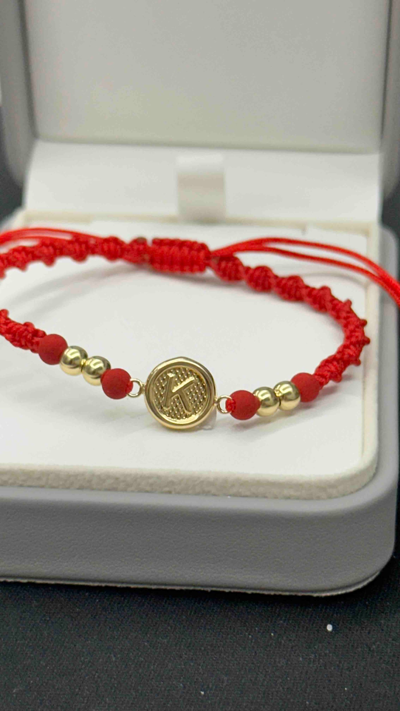 PULSERA TEJIDA CON HERRAJE K CON BALIN #4
