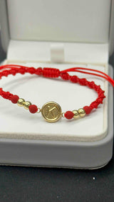 PULSERA TEJIDA CON HERRAJE K CON BALIN #4