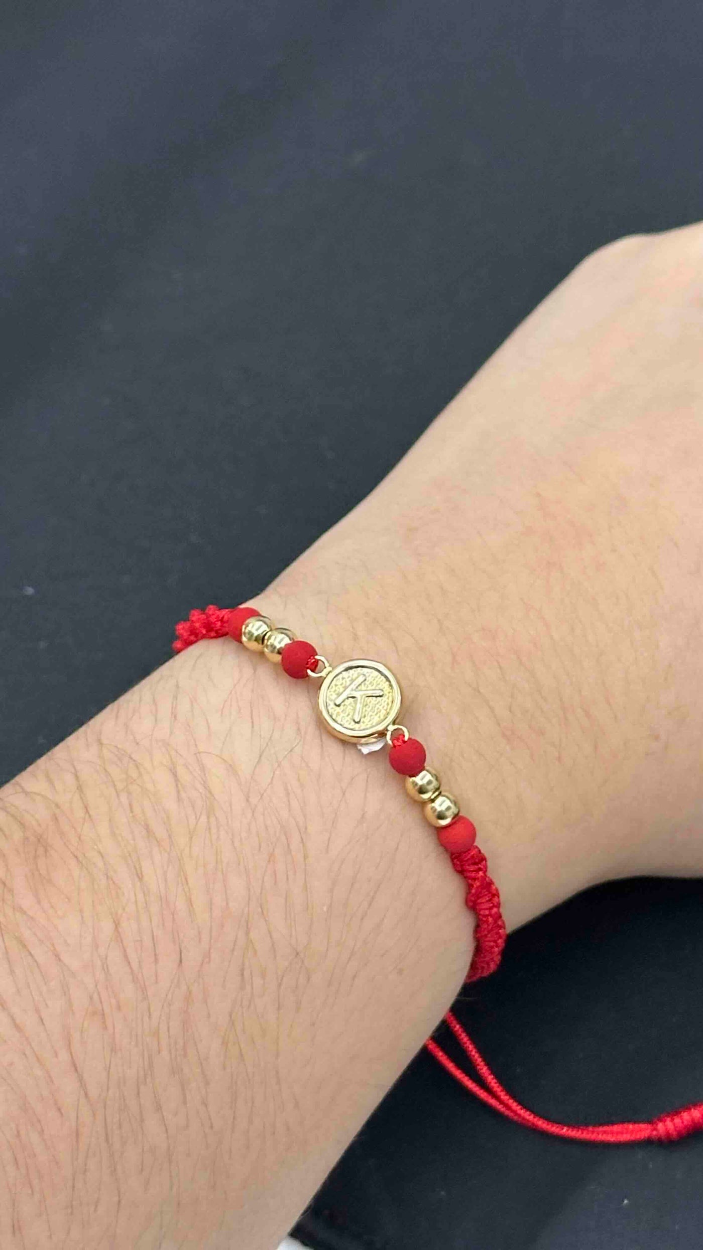 PULSERA TEJIDA CON HERRAJE K CON BALIN #4