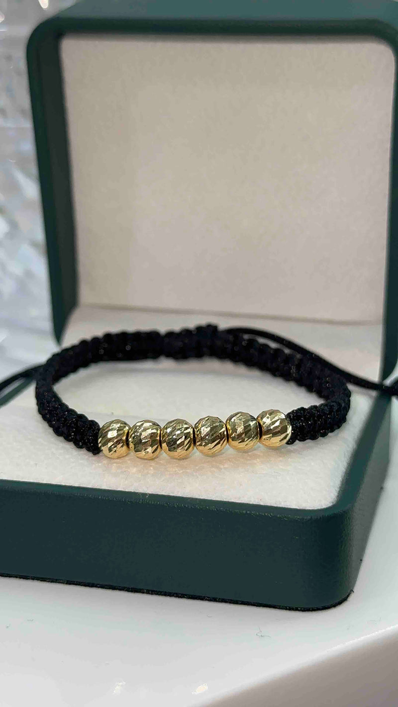 PULSERA TEJIDA NEGRA