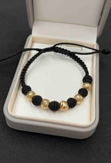 PULSERA TEJIDA NEOPRENO BALÍN DIAMANTADO #8