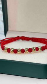 PULSERA TEJIDA ROJA