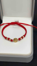 PULSERA TEJIDA SAN BENITO CON BALIN DIAMANTADO #4
