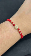 PULSERA TEJIDA SAN BENITO CON BALIN DIAMANTADO #4