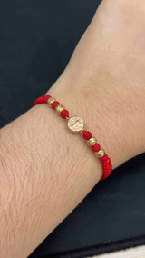 PULSERA TEJIDA SAN BENITO CON BALIN DIAMANTADO #5