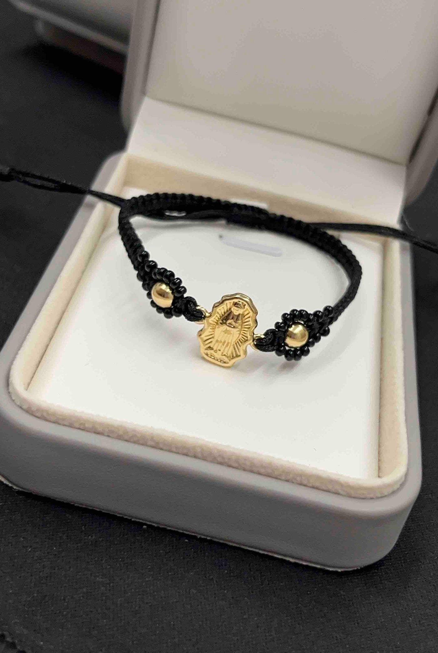 PULSERA VIRGEN DE GUADALUPE CON FLOR