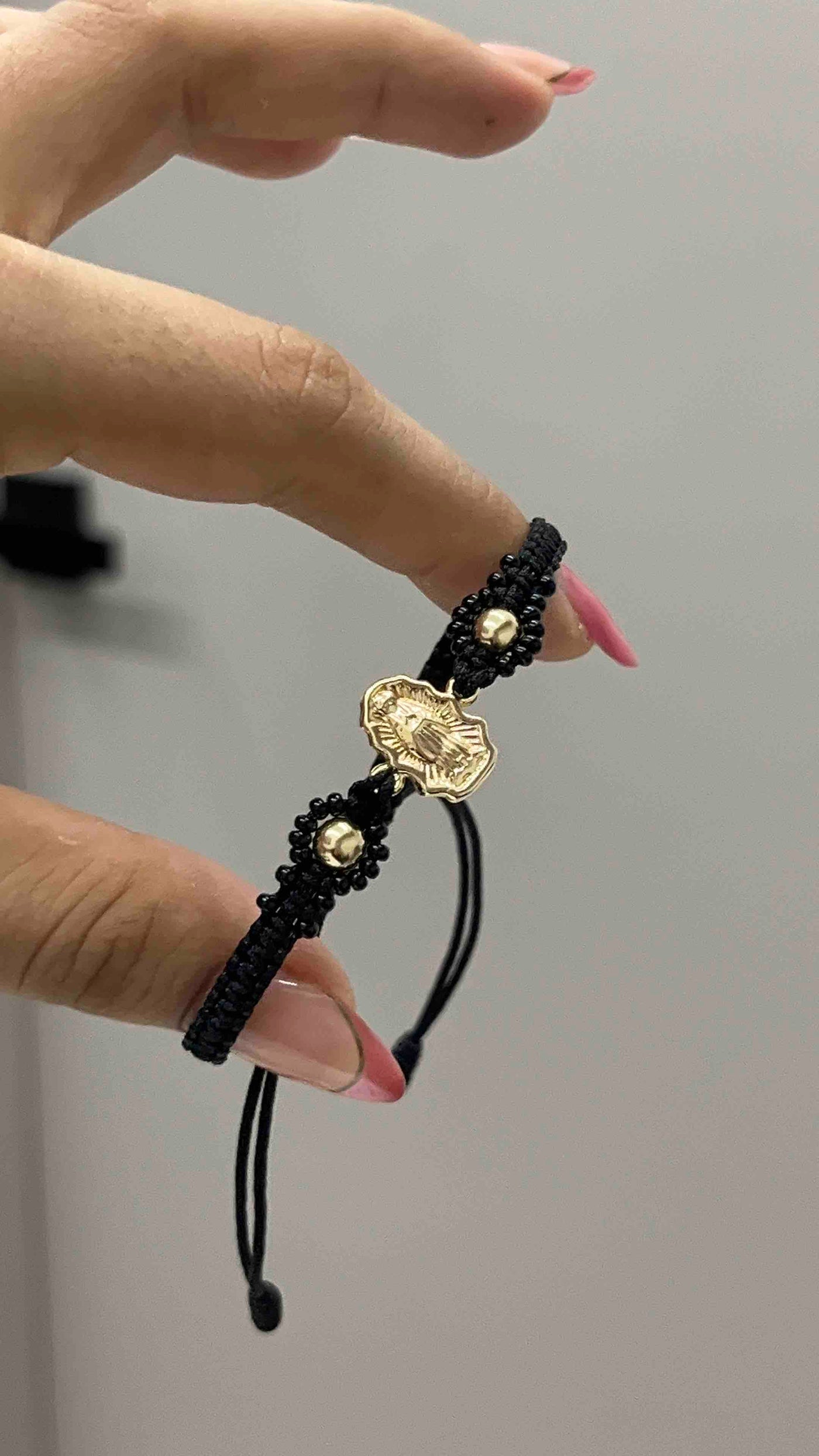 PULSERA VIRGEN DE GUADALUPE CON FLOR