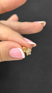 TOPO FLOR CON CIRCON BLANCO