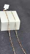 CADENA PAPER CLIP / 4,09gr/ 2.2mm/ 50cm/ Oro Italiano 18k