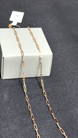 CADENA PAPER CLIP / 4,09gr/ 2.2mm/ 50cm/ Oro Italiano 18k