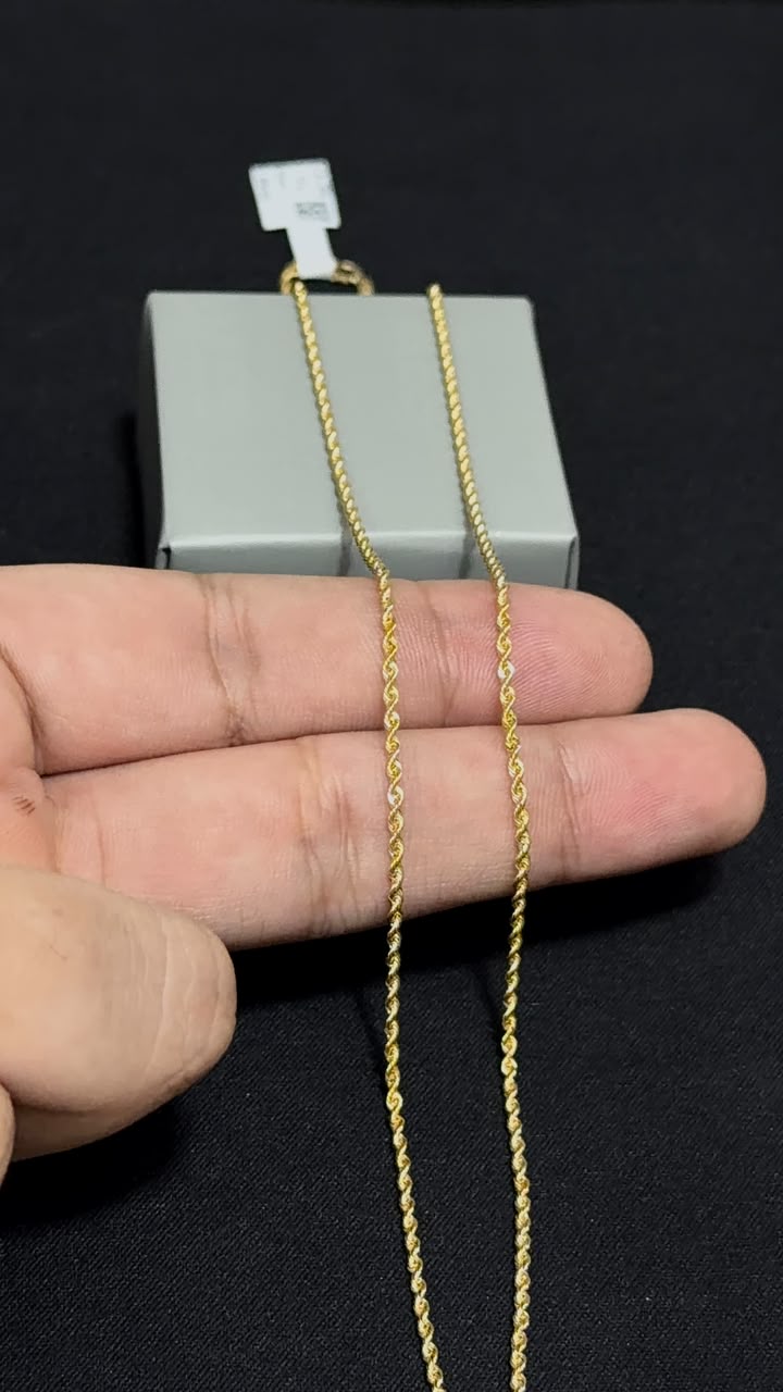 CADENA LAZO / 1,57gr/ 1.65mm/ 50cm/ Oro Italiano 18k