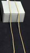CADENA LAZO / 1,57gr/ 1.65mm/ 50cm/ Oro Italiano 18k