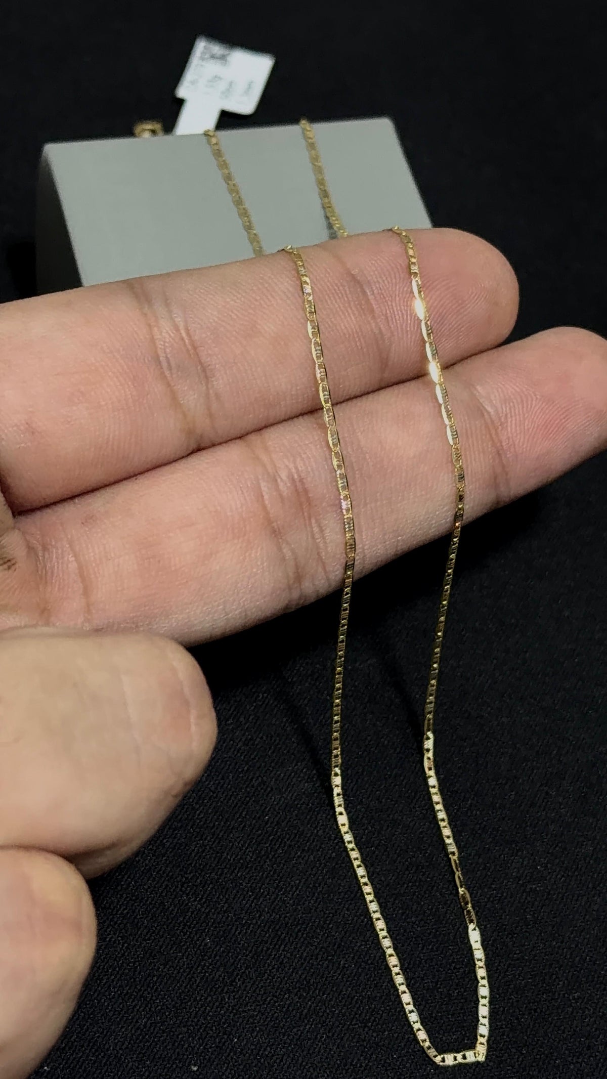 CADENA ESCALERA 3 OROS /1,53gr/ 1,3mm/ 50cm/ Oro Italiano 18k