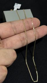 CADENA ESCALERA 3 OROS /1,53gr/ 1,3mm/ 50cm/ Oro Italiano 18k