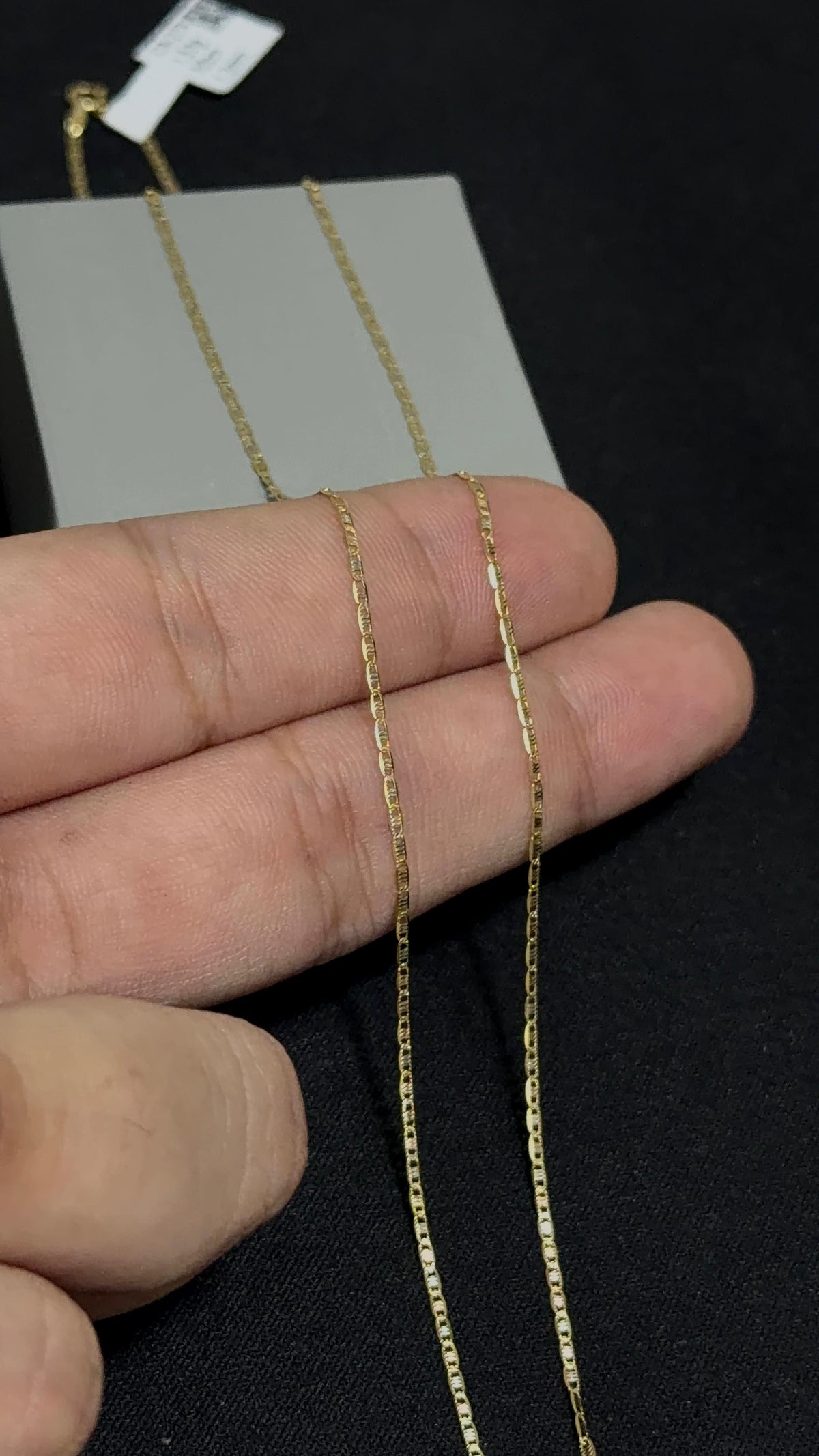 CADENA ESCALERA 3 OROS /1,53gr/ 1,3mm/ 50cm/ Oro Italiano 18k