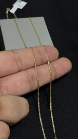 CADENA ESCALERA 3 OROS /1,53gr/ 1,3mm/ 50cm/ Oro Italiano 18k