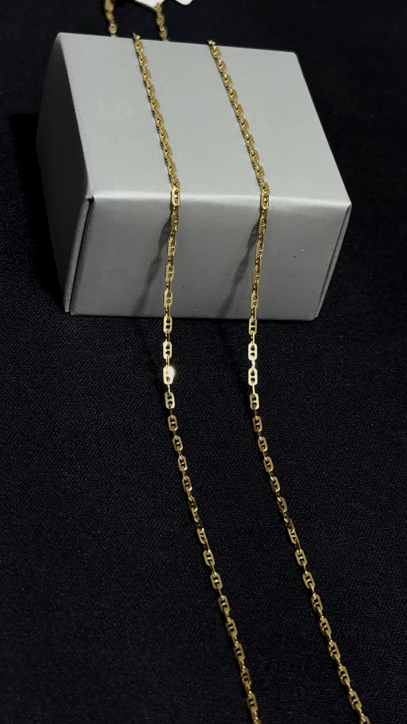 CADENA ROLON /3,09gr/ 1mm/ 50cm/ Oro Italiano 18k