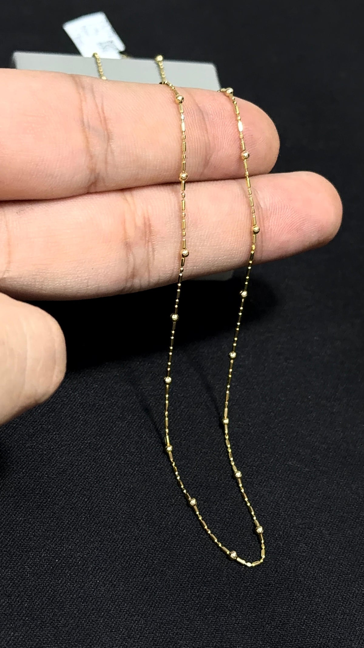 CADENA PUNTO Y COMA/2,25gr/ 1.79mm/ 50cm/ Oro Italiano 18k