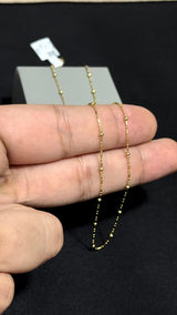 CADENA PUNTO Y COMA/2,25gr/ 1.79mm/ 50cm/ Oro Italiano 18k
